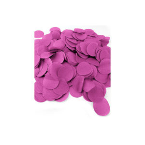 Décoration de table, confettis, rond, fuchsia