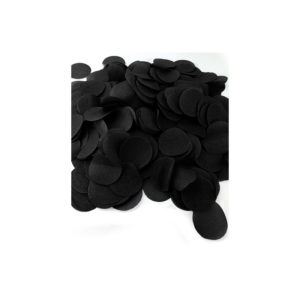 Décoration de table, confettis, rond, noir