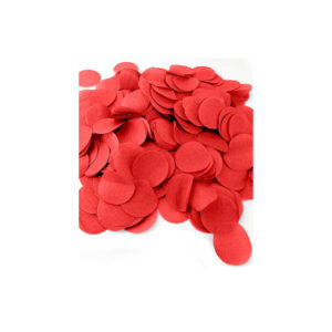 Décoration de table, confettis, rond, rouge