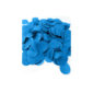 Décoration de table, confettis, rond, turquoise