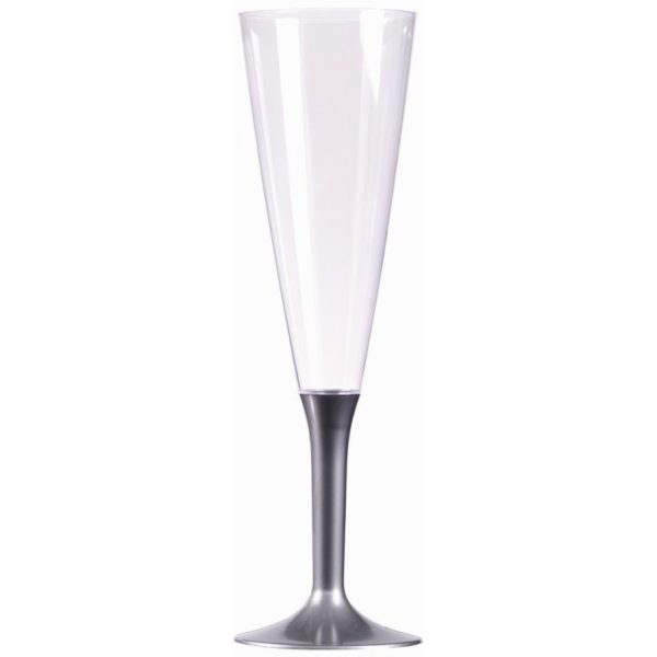 Décoration de table, flûte à champagne, argenté