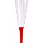 Décoration de table, flûte à champagne, rouge