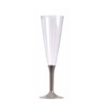 Décoration de table, flûte à champagne, taupe