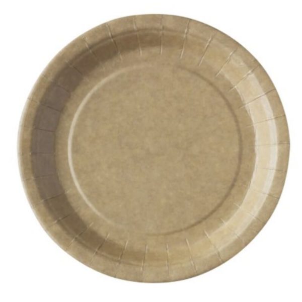 Décoration de table, kraft, 50 assiettes