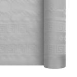 Décoration de table, nappe en papier, grise
