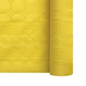 Décoration de table, nappe en papier, jaune