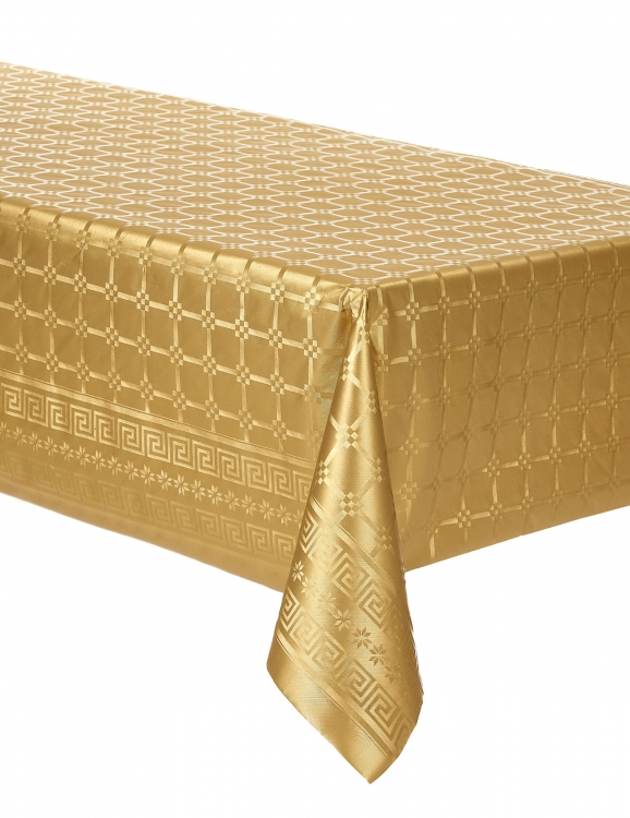 Décoration de table, nappe en papier, or