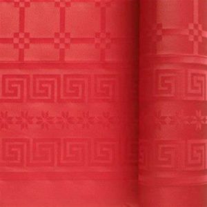 Décoration de table, nappe en papier, rouge