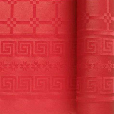 Décoration de table, nappe en papier, rouge