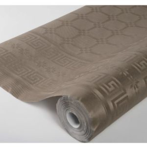Décoration de table, nappe en papier, taupe