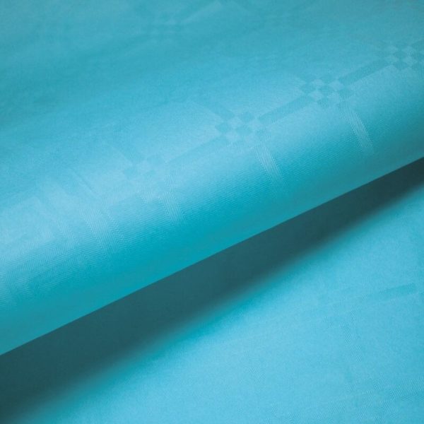 Décoration de table, nappe en papier, turquoise