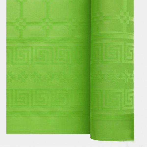 Décoration de table, nappe en papier, vert anis