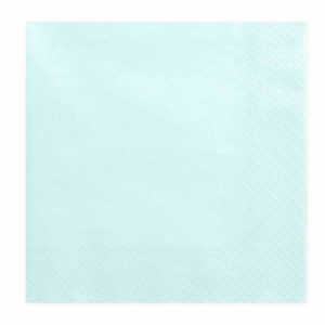 Décoration de table, serviettes, papier, bleu pastel