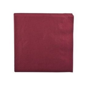 Décoration de table, serviettes, papier, bordeaux