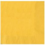 Décoration de table, serviettes, papier, jaune