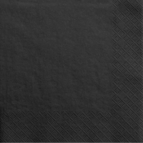 Décoration de table, serviettes, papier, noire
