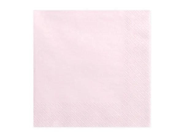 Décoration de table, serviettes, papier, rose pastel