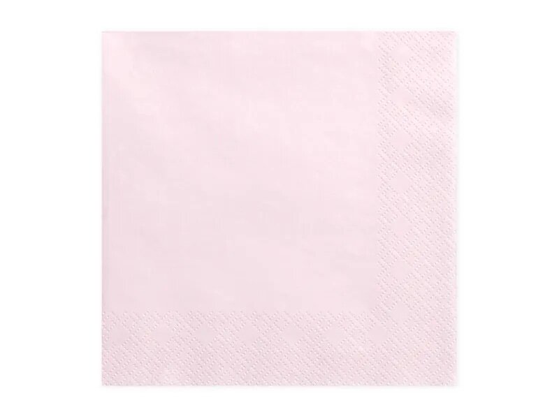 20 Serviettes En Papier Or Rose à Paillettes - 16.5x16.5 Cm (dépliées 33x33 Cm), Fêtes, Mariage