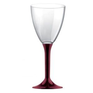 Décoration de table, verres à vin, bordeaux