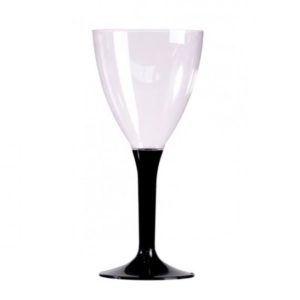 Décoration de table, verres à vin, noir