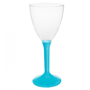 Décoration de table, verres à vin, turquoise