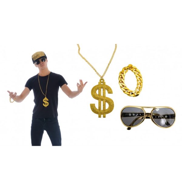 Accessoires de fêtes, bijoux, kitgangster