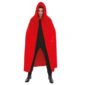 Accessoires de fêtes, capes, capuche, rouge, velours