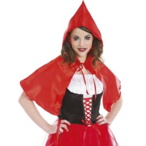 Accessoires de fêtes, capes, chaperon rouge, rouge
