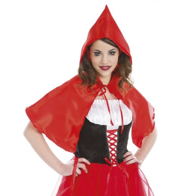 Accessoires de fêtes, capes, chaperon rouge, rouge