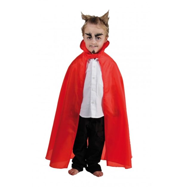 Accessoires de fêtes, capes, enfant, rouge, 85 cm