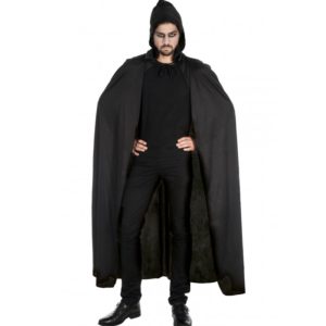 Accessoires de fêtes, capes, Noir, tissu, 190 cm