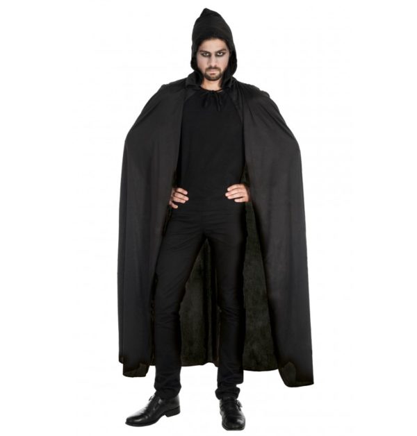 Accessoires de fêtes, capes, Noir, tissu, 190 cm