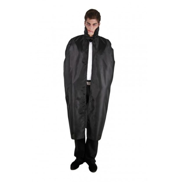 Accessoires de fêtes, capes, taffetas, noir, 137 cm