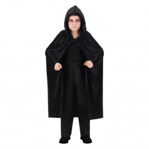 Accessoires de fêtes, capes, velours, noir, enfant