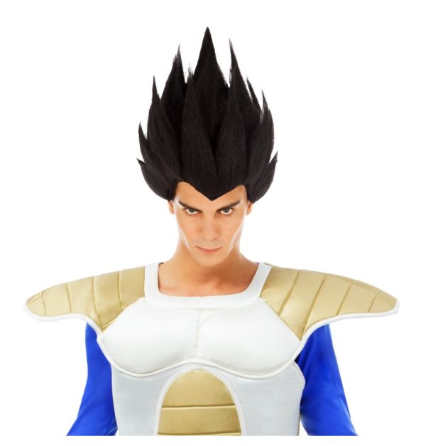 Accessoires de fêtes, perruques, vegeta saiyan noire