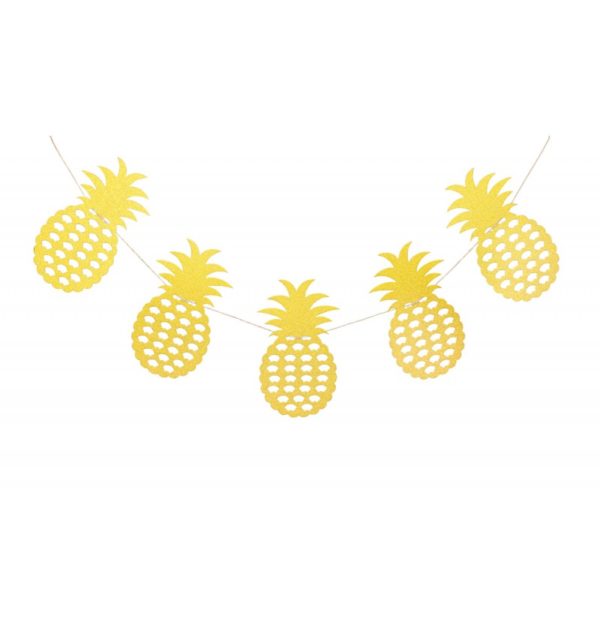 Anniversaire adulte, ananas, guirlande