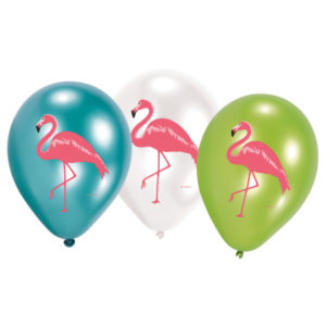 Anniversaire adulte, flamant rose, ballons latex