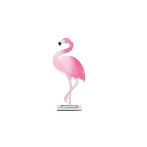 Anniversaire adulte, flamant rose, feutrine, 55 cm