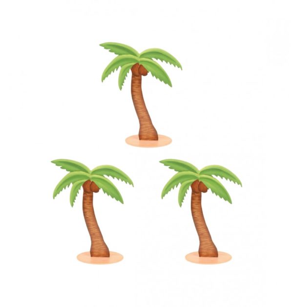 Anniversaire adulte, tropicales, palmier 5 cm