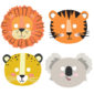 Anniversaire enfant, Animaux de la jungle, Masques