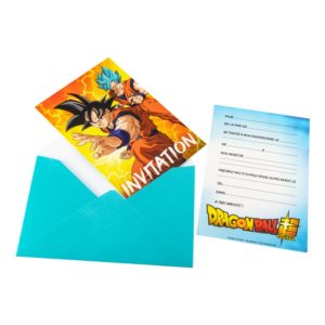 Anniversaire enfant, dragon ball z, invitations