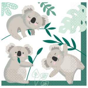 Anniversaire enfant, koala, serviettes