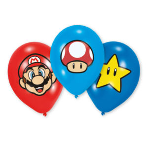 Anniversaire enfant, mario, ballons latex