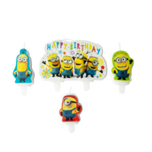 Anniversaire enfant, minions, bougies