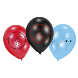 Anniversaire enfant, miraculous, ballons latex