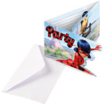 Anniversaire enfant, Miraculous, invitations