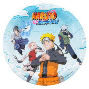 Anniversaire enfant, naruto, assiettes