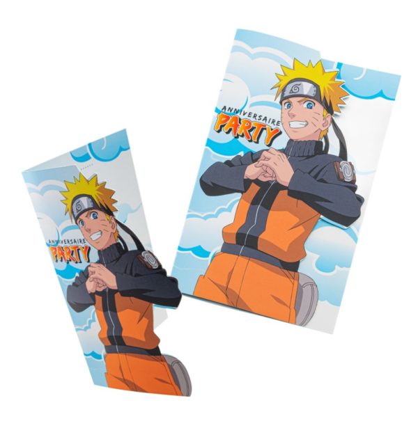 Anniversaire enfant, naruto, invitations