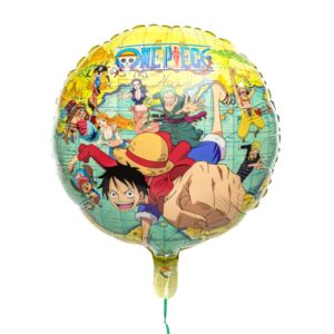 Anniversaire enfant, one piece, ballons, rond