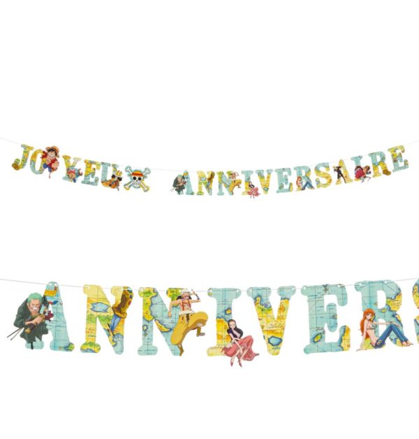 Anniversaire enfant, one piece, guirlande